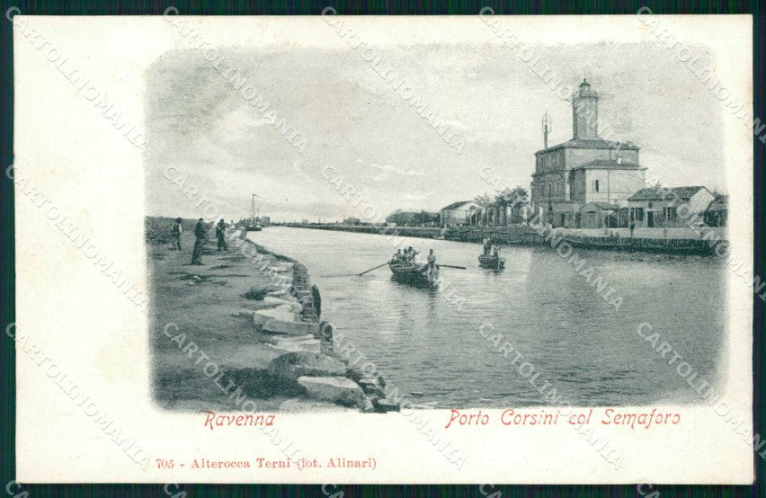 Ravenna Città Porto Corsini col Semaforo Alterocca 705 Alinari cartolina RT0603 – fronte