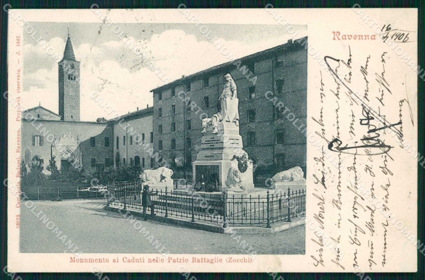 Ravenna Città Monumento ai Caduti nelle Patrie Battaglie cartolina RT0604 – fronte