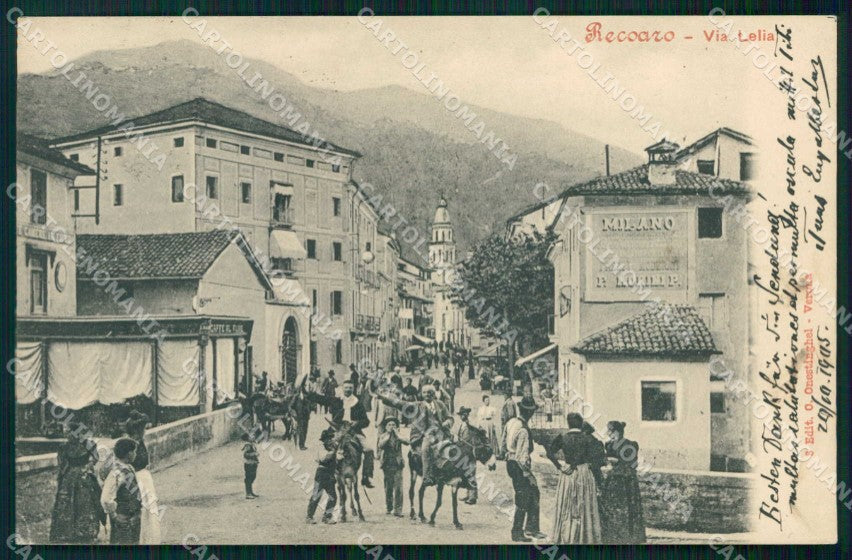 Vicenza Recoaro Terme Via Lelia cartolina RT0609 – fronte