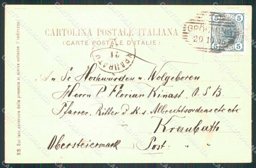 Vicenza Recoaro Terme Via Lelia cartolina RT0609 – retro