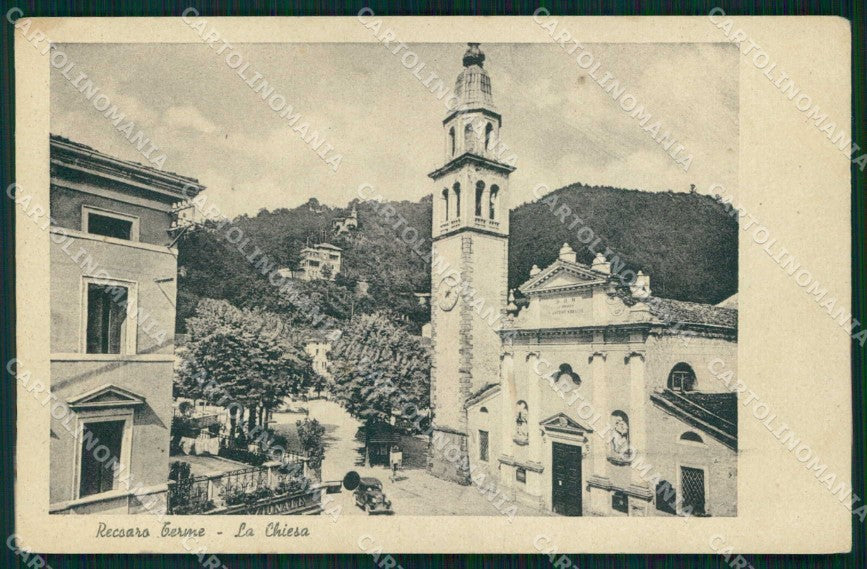 Vicenza Recoaro Terme Chiesa Automobile cartolina RT0619 – fronte
