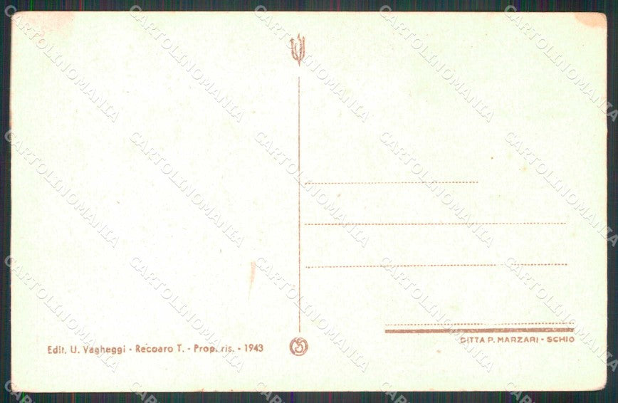 Vicenza Recoaro Terme Chiesa Automobile cartolina RT0619 – retro