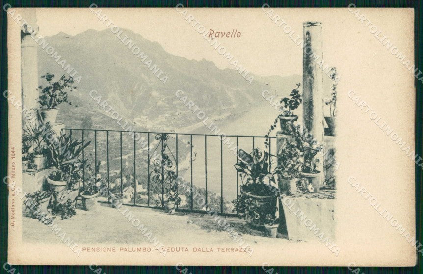Salerno Ravello Pensione Palumbo Terrazza Modiano 1644 cartolina RT0627 – fronte