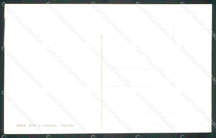 Salerno Ravello Antica Fontana nella Piazza cartolina RT0628 – retro