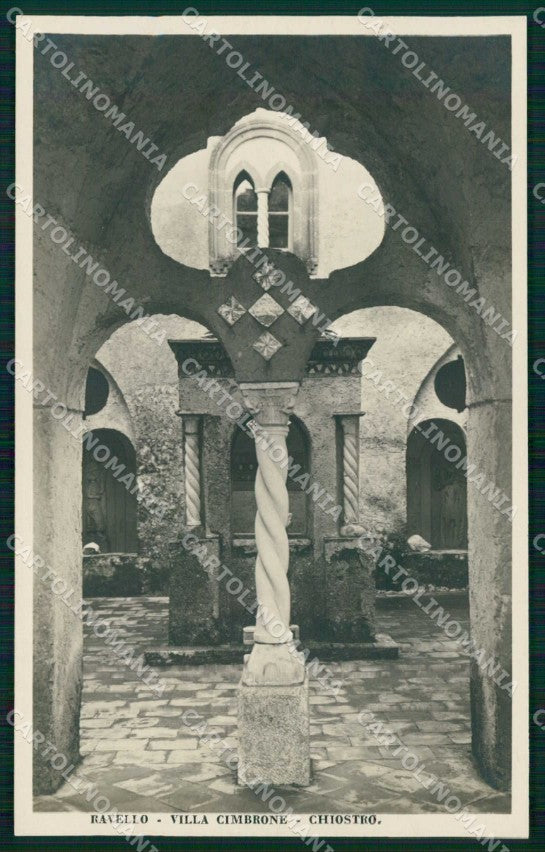 Salerno Ravello Villa Cimbrone Chiostro Foto cartolina RT0635 – fronte