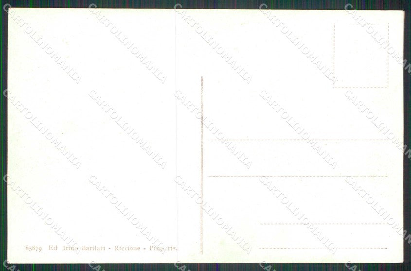 Rimini Riccione Pensieri da Chiaro di Luna cartolina RT0658 – retro