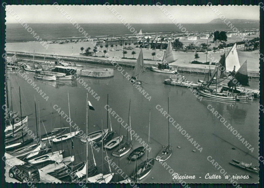 Rimini Riccione Cutter a Riposo FG Foto cartolina RT0671 – fronte