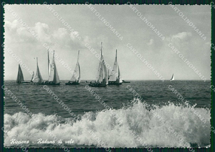 Rimini Riccione Raduno di Vele FG Foto cartolina RT0675 – fronte