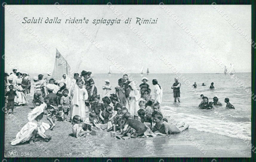 Rimini Città Saluti da Ridente Spiaggia Alterocca 6340 cartolina RT0680 – fronte
