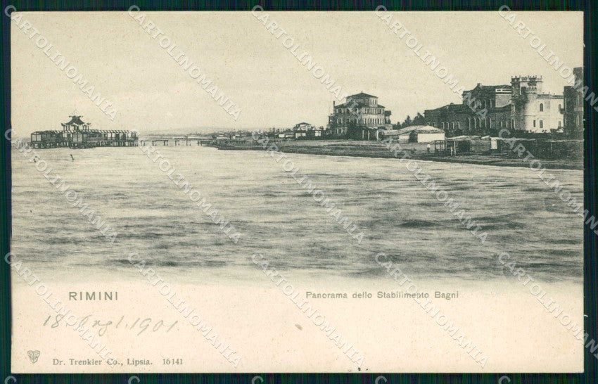 Rimini Città Stabilimento Bagni Trenkler 16141 cartolina RT0683 – fronte