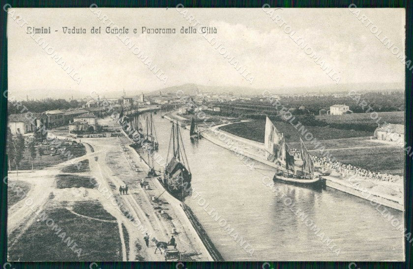 Rimini Città Veduta del Canale Barche Alterocca 2908 cartolina RT0692 – fronte