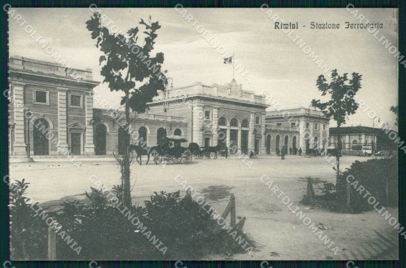 Rimini Città Stazione Ferroviaria Alterocca 78620 cartolina RT0699 – fronte