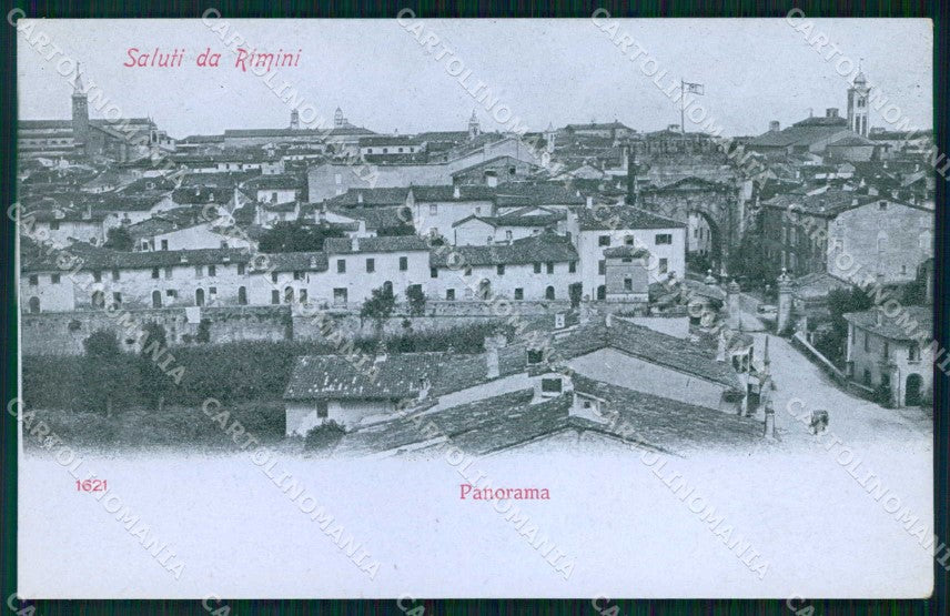 Rimini Città Saluti da cartolina RT0701 – fronte