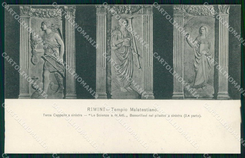 Rimini Città Tempio Malatestiano cartolina RT0704 – fronte