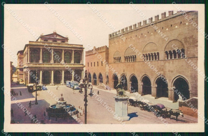 Rimini Città Piazza Cavour Tram Teatro e Municipio cartolina RT0706 – fronte