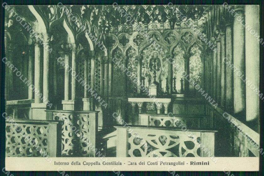 Rimini Città Interno della Cappella Gentilizia cartolina RT0714 – fronte
