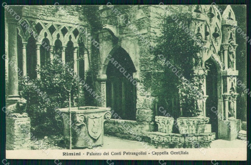 Rimini Città Palazzo dei Conti Petrangolini Cappella Gentilizia cartolina RT0715 – fronte