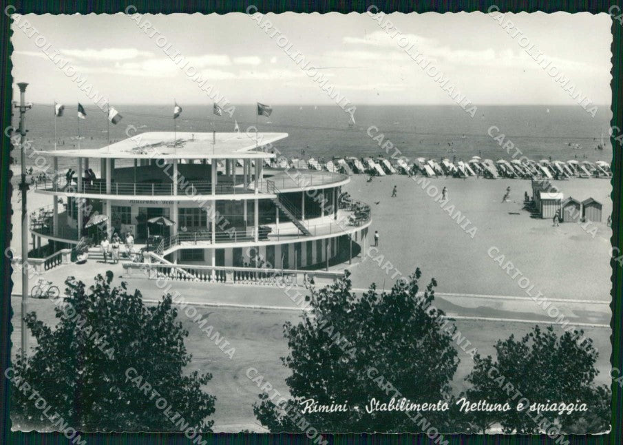 Rimini Città Stabilimento Nettuno FG Foto cartolina RT0730 – fronte