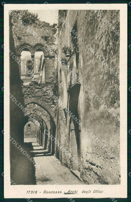 Catania Randazzo Archi degli Uffici cartolina RT0743 – fronte