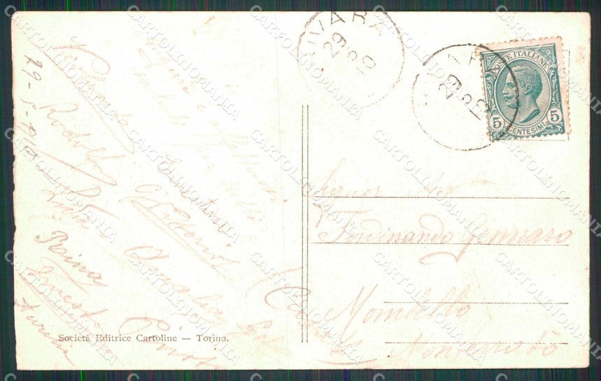 Torino Rivara Entrata da Levone PIEGA cartolina RT0745 – retro