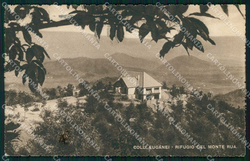Padova Torreglia Rifugio del Monte Rua Colli Euganei ABRASA cartolina RT0750 – fronte
