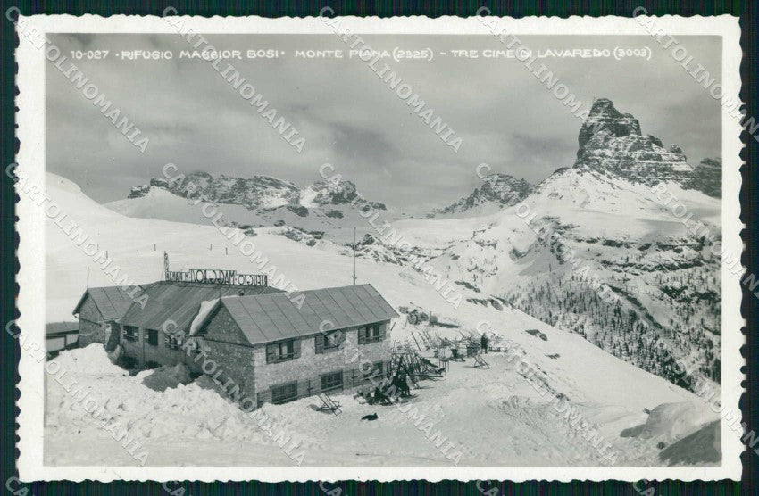 Belluno Auronzo di Cadore Misurino Rifugio Maggior Bosi Foto cartolina RT0753 – fronte