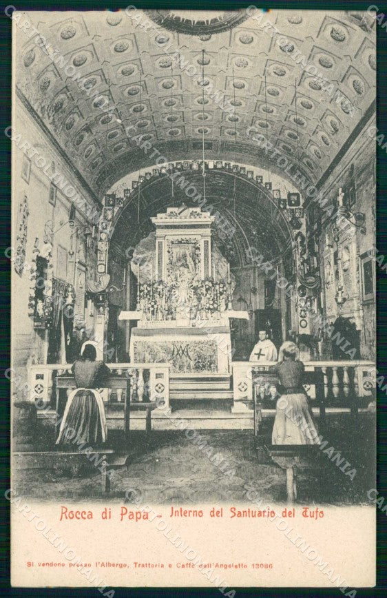Roma Rocca di Papa Interno del Santuario del Tufo cartolina RT0763 – fronte