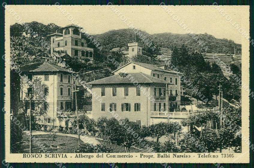 Genova Ronco Scrivia Albergo del Commercio cartolina RT0773 – fronte