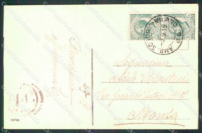 Lecco Introzzo Roccoli Lorla Legnone cartolina RT0783 – retro