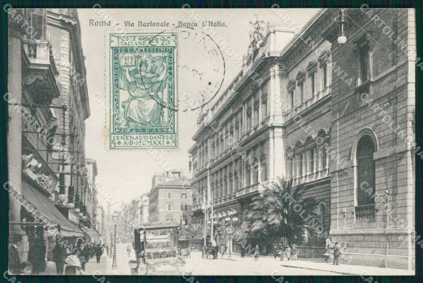 Roma Città Via Nazionale Banca d'Italia Brunner 18657 cartolina RT0784 – fronte