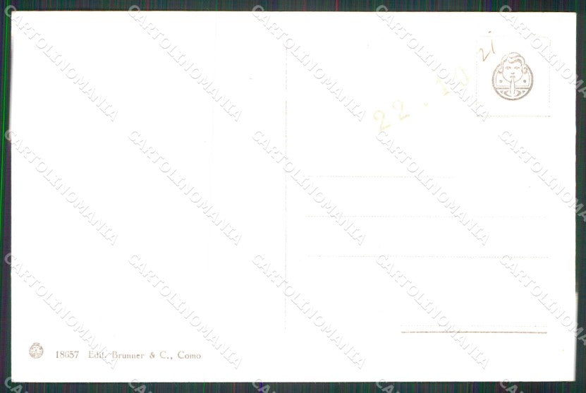 Roma Città Via Nazionale Banca d'Italia Brunner 18657 cartolina RT0784 – retro