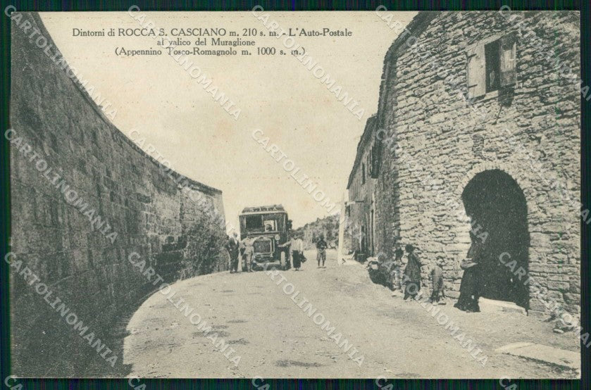 Forli Rocca San Casciano Auto Postale Valico del Muraglione cartolina RT0787 – fronte