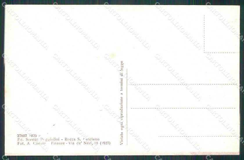Forli Rocca San Casciano Auto Postale Valico del Muraglione cartolina RT0787 – retro