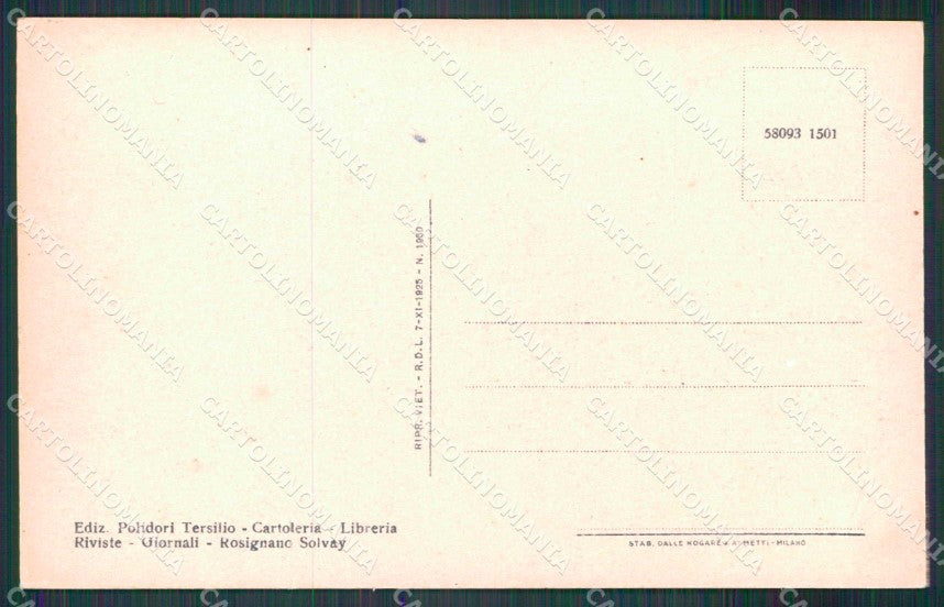 Livorno Rosignano Solvay Stabilimento Balneare Foto cartolina RT0788 – retro