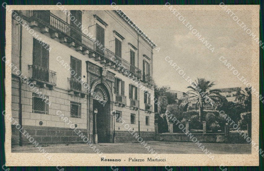 Cosenza Rossano Palazzo Martucci cartolina RT0790 – fronte