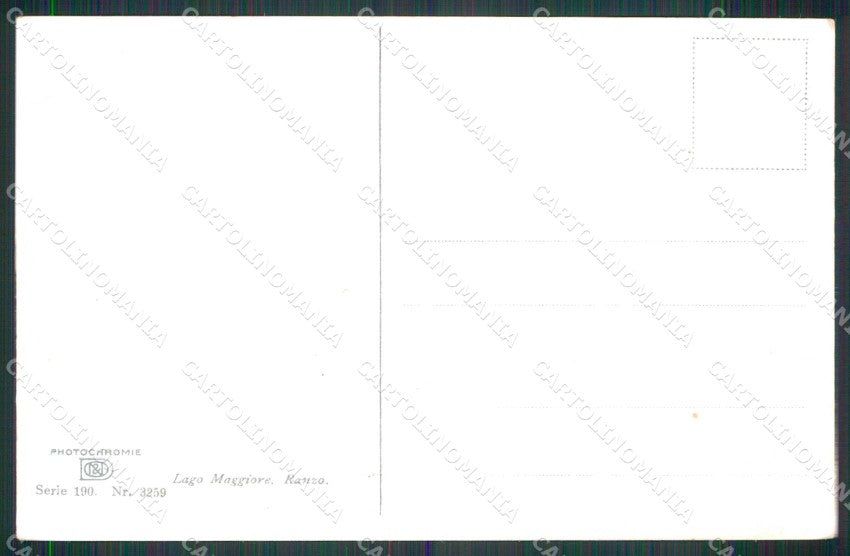 Varese Ranco Lago Maggiore cartolina RT0795 – retro