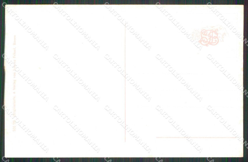 Bolzano Renon Lago di Costalovara Barche Franzl 501/28 cartolina RT0796 – retro