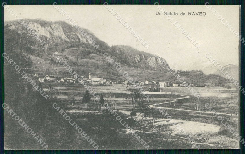 Udine Raveo Saluto da cartolina RT0803 – fronte