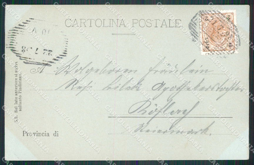 Napoli Revigliano Castello Chiaro di Luna Stengel 11183 cartolina RT0804 – retro
