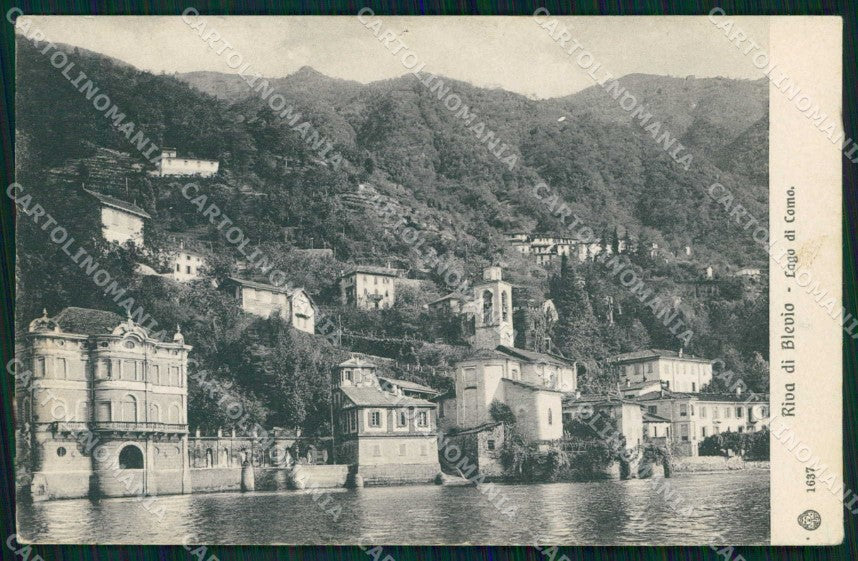 Como Blevio Lago Brunner 1637 cartolina RT0816 – fronte