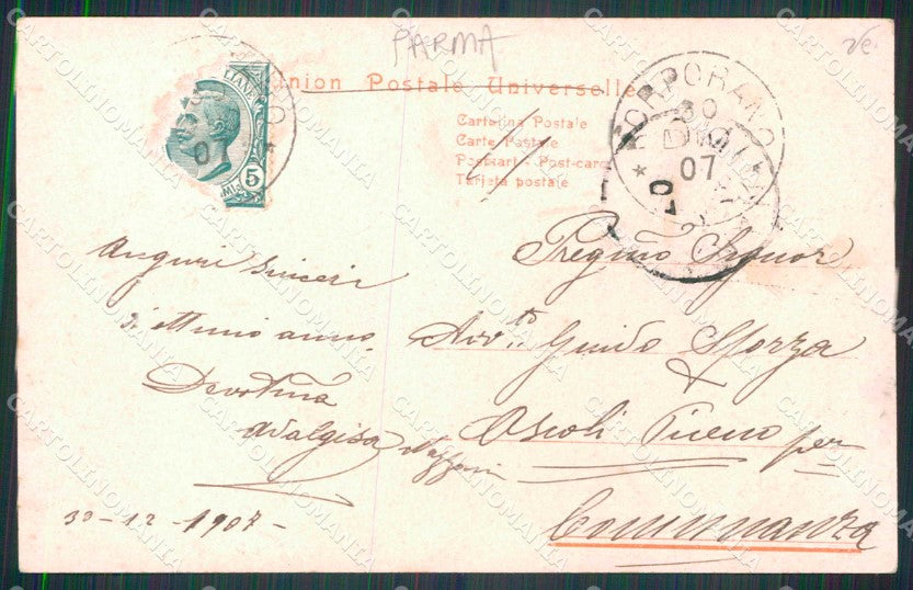 Parma Porporano Alluvione 1907 Foto cartolina RT0825 – retro