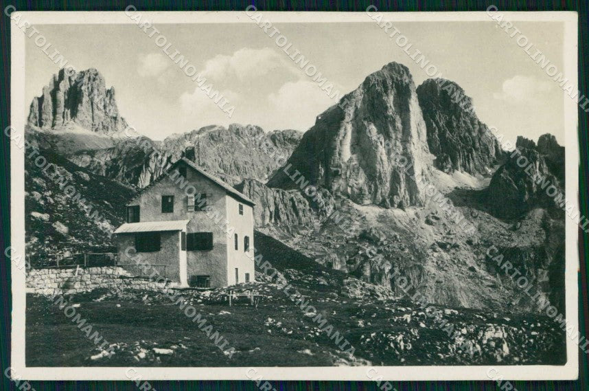 Trento Vigo di Fassa Rifugio Roda di Vael Franzl 707/43 Foto cartolina RT0826 – fronte