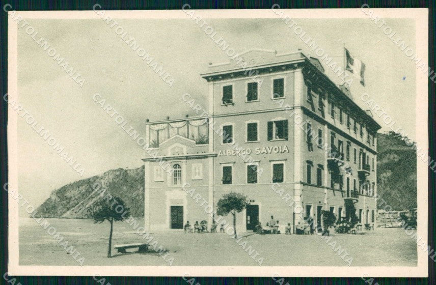 Genova Sestri Levante Riva Trigoso Albergo Savoia cartolina RT0831 – fronte