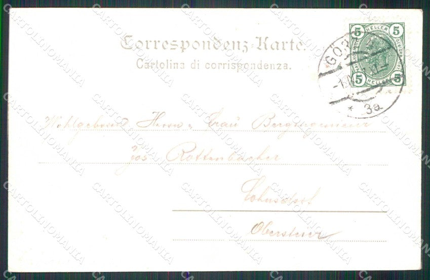 Gorizia Città Piazza Duomo Riva Castello Stengel 5216 cartolina RT0836 – retro