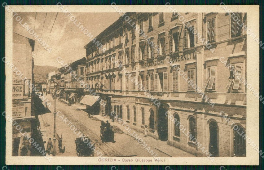 Gorizia Città Corso Giuseppe Verdi cartolina RT0837 – fronte