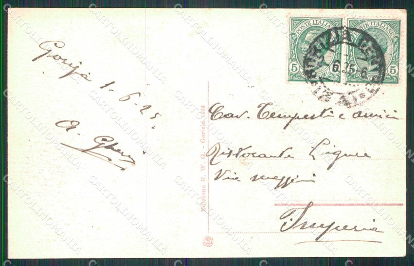 Gorizia Città Corso Giuseppe Verdi cartolina RT0837 – retro