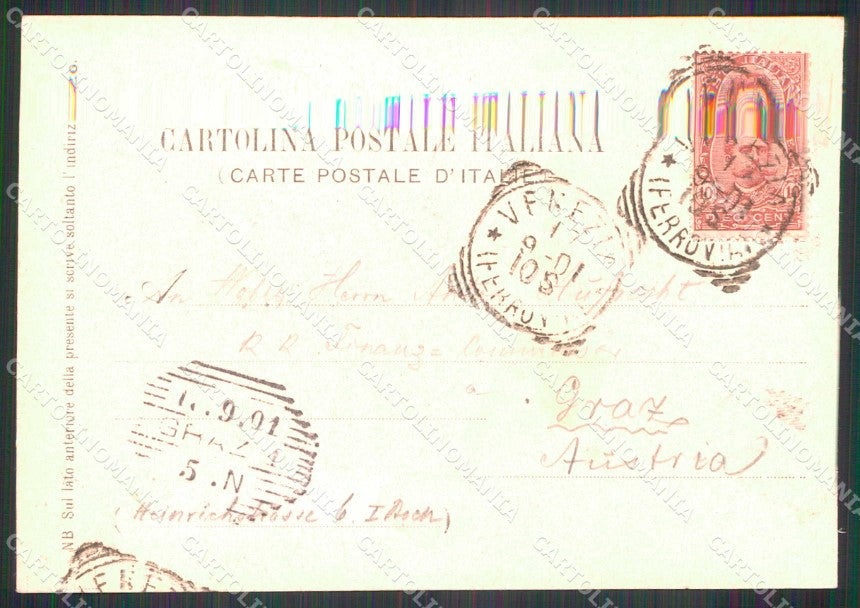 Venezia Città Monumento Generale Giuseppe Garibaldi Gobbato 695 cartolina RT0863 – retro