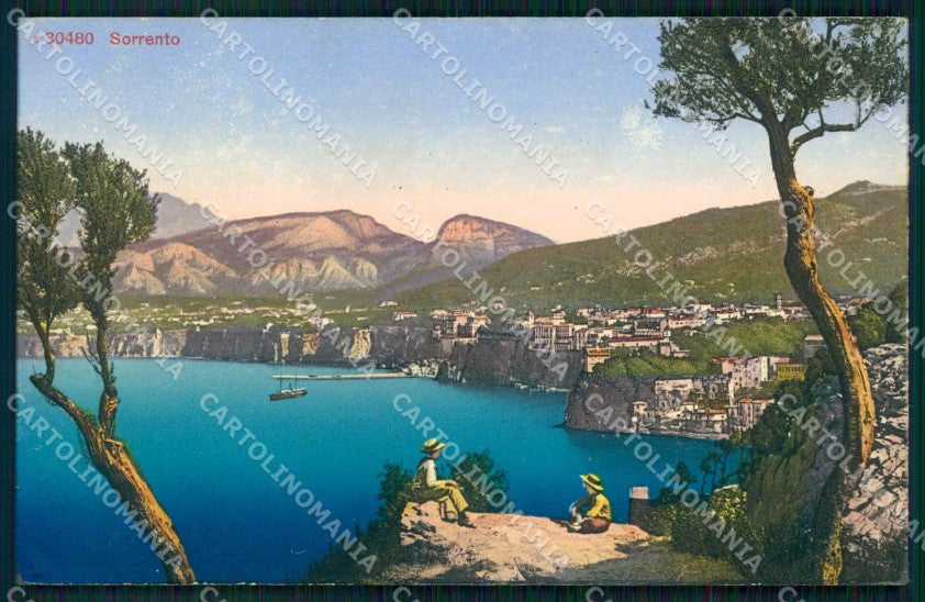 Napoli Sorrento Barca cartolina RT0876 – fronte