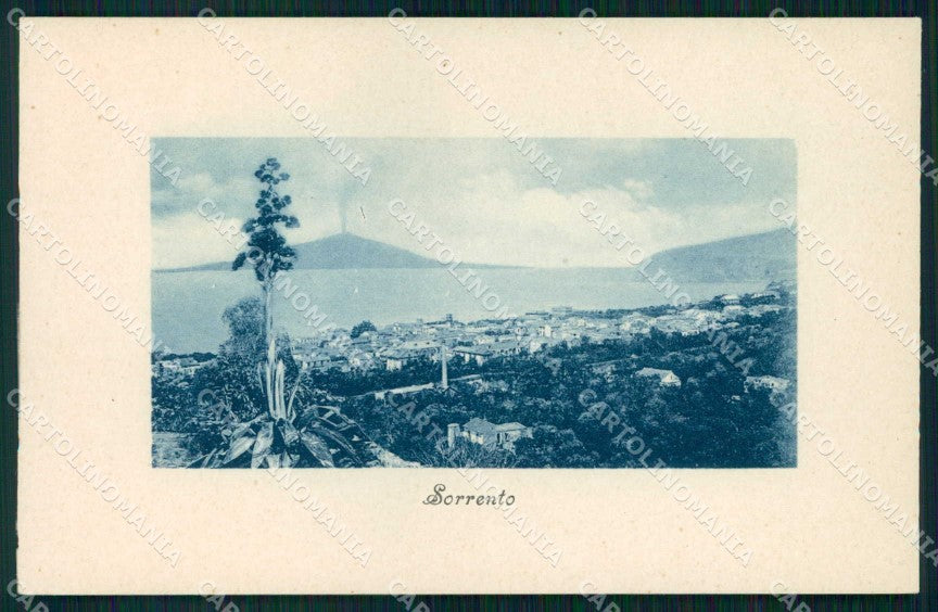 Napoli Sorrento Vista del Vesuvio Brunner cartolina RT0878 – fronte