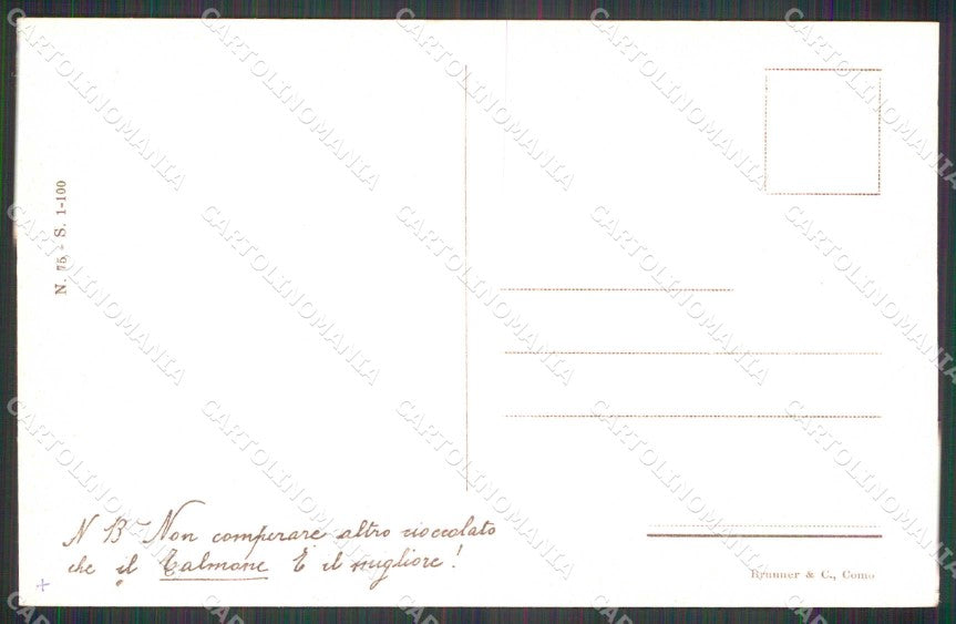 Napoli Sorrento Vista del Vesuvio Brunner cartolina RT0878 – retro